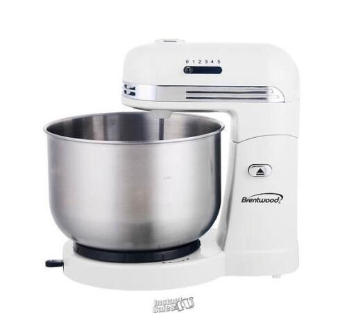 Primary image for Brentwood-5-Speed Stand Mixer Stainless Steel White Diamond
