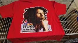 Vintage Bob Marley Shirt Y2K 2000s Tee T shirt Reggae 2XL Red - £25.38 GBP