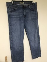 Vintage Wrangler Jeans 38x28 Made USA Blue Cowboy Cut Classic Western Tapered - £21.81 GBP