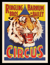 Ringling Bros. Barnum Bailey Circus Vintage Style Poster High Quality Framing - £79.13 GBP