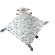 Mary Meyer Plush Little Knottie Lamb Lovey Baby Ribbed Security Blanket  10" - $13.18