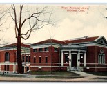 Noyes Commemorativo Biblioteca Costruzione Litchfield Connecticut Cromat... - £3.99 GBP