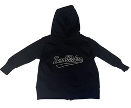 San Pedro Baby Hoodie Zip Sweatshirt Black Size 12M Port & Company NWOT image 6