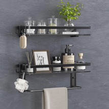 Glass Shelf for Bathroom 15.7 in Bathroom Shelves with Towel Bar Tempere... - $163.80