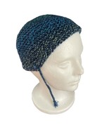 Handmade blue knitted Small Woman or Childs Winter Hat - £13.60 GBP