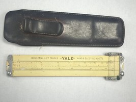 Vintage 38 Pickett Slide Rule + Leather Case 6&quot; Engineering FREE SHIPPING - $24.75