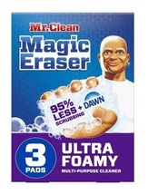 Mr. Clean Magic Eraser Ultra Foamy Multi-Purpose Cleaner Pads, Qty 3 Pads - £8.48 GBP