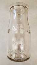 Vintage Half Pint Milk Bottle Waukesha Milk Company - Waukesha Wisconsin Glass - £18.15 GBP