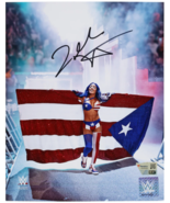 Zelina Vega Autographed 2023 Backlash Flag Entrance WWE 8" x 10" Photo Fanatics - £39.02 GBP