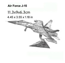 3D Metal Puzzle Air Force J-15 Fighter model KITS Assemble Jigsaw Puzzle - £15.68 GBP
