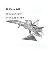 3D Metal Puzzle Air Force J-15 Fighter model KITS Assemble Jigsaw Puzzle - $363.64 MXN