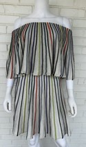 M Missoni Multicolored Stripe Flounce Knit Dress Lurex Women&#39;s Size 38 U... - £335.93 GBP