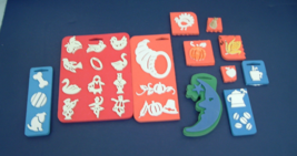 Foam rubber chunky 27 mixed lot stamps moo, fall season, dog papercraft ... - $19.75