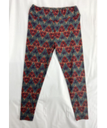 LuLaRoe Legging Size Tall &amp; Curvy Womens Multicolor Stretch Polyester Su... - $16.87 CAD