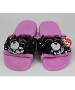 TY Kiki Fashion Slip on Sandals Slippers Girls Size 1-3 TY Beanie - $39.26 CAD