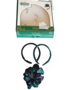 Conair Wicked Thin Padded Headbands &amp; Scrunchie Green Elphaba Gift Set f... - $264.73 MXN