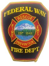 Vintage Obsolete Washington State Fire Department EMS Patch Federal Way - £8.56 GBP