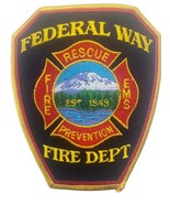 Vintage Obsolete Washington State Fire Department EMS Patch Federal Way - £8.56 GBP