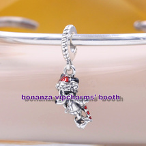 2022 Winter Release 925 Sterling Silver Disney Mickey Christmas Dangle Charm - £13.79 GBP