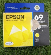 Epson 69 Standard Capacity Ink Cartridge Yellow T069420 New Exp 07/2016 - £2.63 GBP