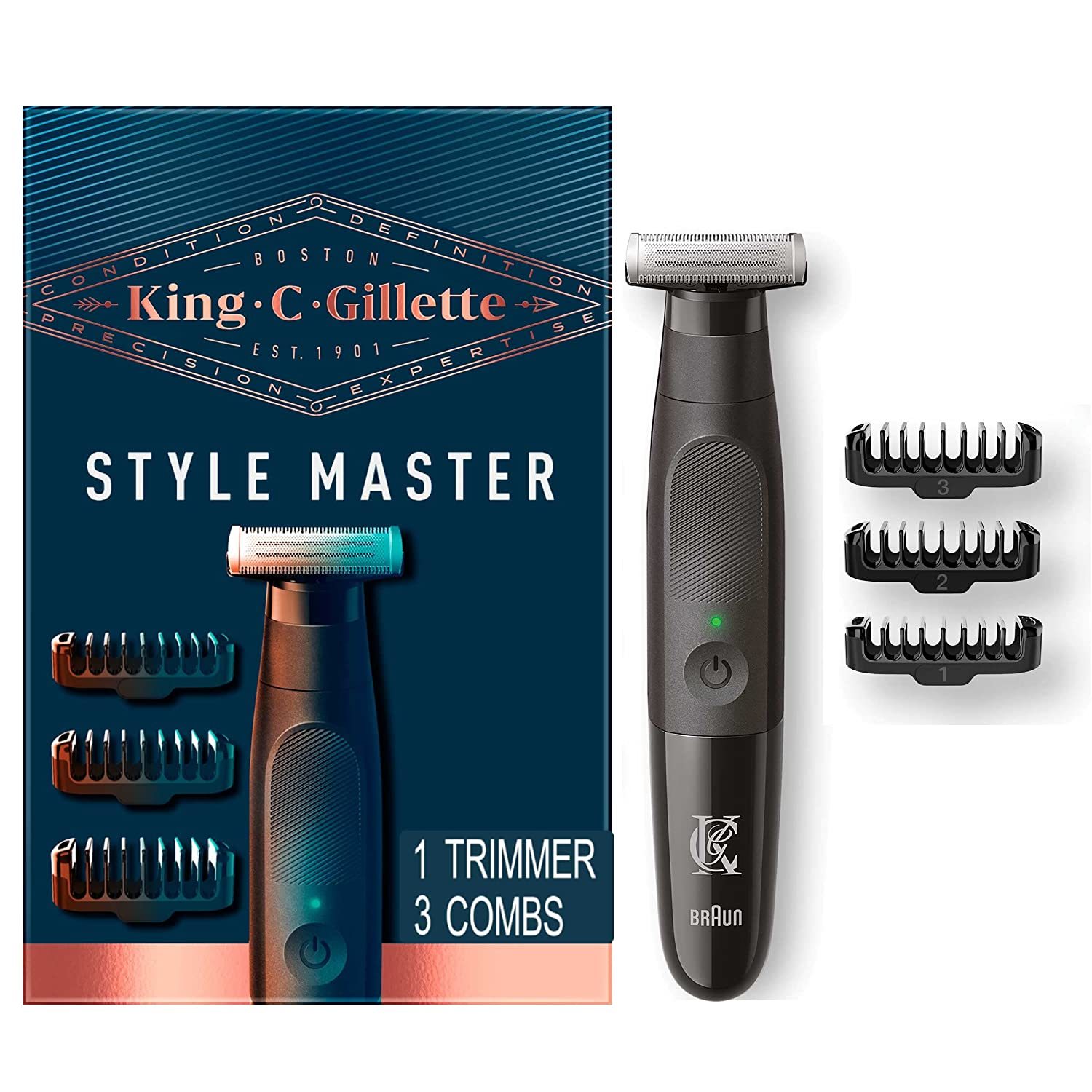 King C. Gillette Beard Trimmer for Men, Includes 1 Cordless Style Master Trimmer - $36.99