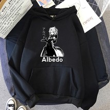 Albedo Fleece Crew Neck Pullovers Sweatshirt Sudaderas Hot Genshin Impact Hoodie - £54.18 GBP
