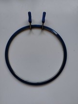 Vintage Medium Pinch Tension 7 inch Embroidery Hoop Korea - Blue - £8.11 GBP