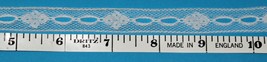 Heirloom Insertion French Val Lace White Chain Design Trim by the Yard M... - €3,41 EUR