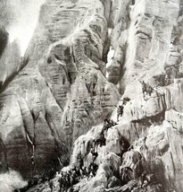 Conquering The Alps WW1 Print 1917 The Ascent Of The Dolomites SmDwC6 - £23.94 GBP