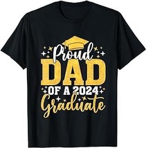 Dad Senior 2024 Proud Dad Of A Class Of 2024 Graduate T-Shirt - £12.59 GBP+