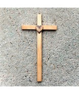 Small Wall Cross with Heart,Religious Catholic Christian Gifts, Church S... - $36.83 CAD