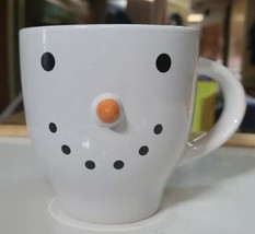 Royal Norfolk Snowman Mug Holiday Christmas Coffee Tea 16oz Smiley Face 3D Nose - £14.82 GBP