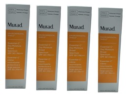 Murad Essential-C Day Moisture Broad Shield SPF 30 -1.7 oz New in Box (4 pack) - £73.74 GBP