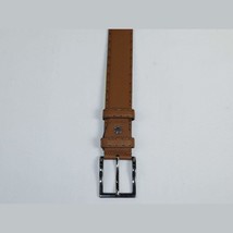 Men Genuine Leather Belt PIERO ROSSI Turkey Full Grain Hand Stitch 301 Cognac image 2