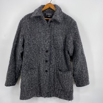 Searle Blatt Studio Gray Nubby Boucle Wool Jacket Coat Button Up Women&#39;s Size 6 - £42.62 GBP