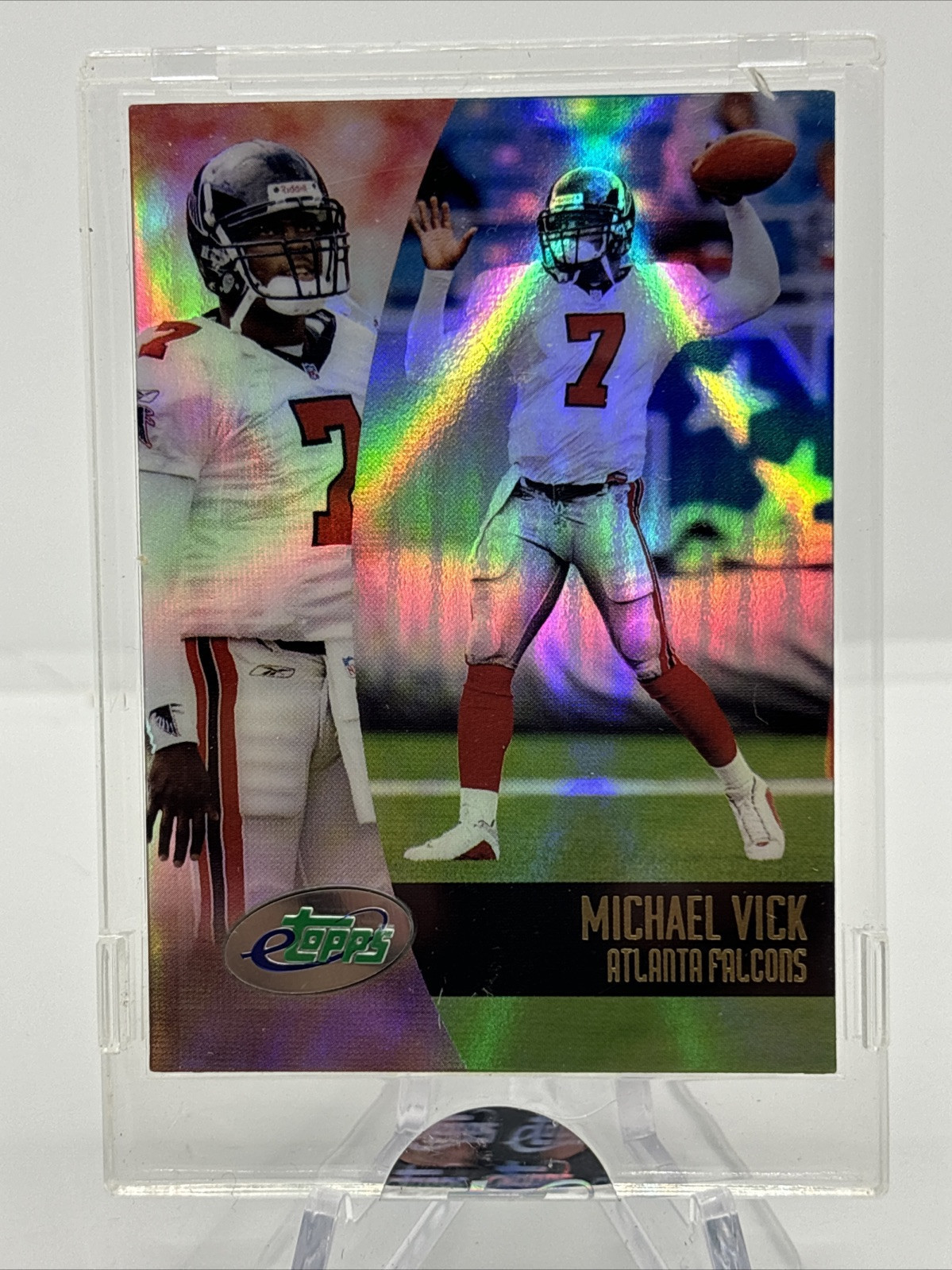 2002 Topps eTopps #11 Michael Vick Refractor Atlanta Falcons - £7.65 GBP