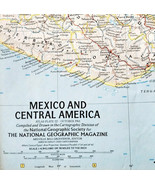 1961 Mexico And Central America Map National Geographic Vintage 24.5 x 1... - $373.69 MXN