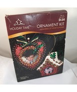NEW Vintage Holiday Time ornament kit Memories of Heart &amp; Home sequins C... - $529.99 MXN