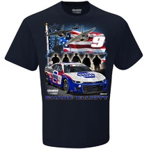 Chase Elliott #9 NAPA Chevy 4 &quot;Coke Cola 600&quot; Patriotic Tee on Large blue shirt - $23.00