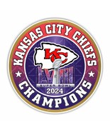 Kansas City Chiefs 2024 Champions Super Bowl 58 Round Precision Cut Decal - $4.71 CAD+