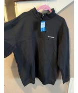 NWT Columbia Men&#39;s Hart Mountain II Half Zip Sweatshirt, Size XXL, Black - $34.65