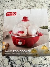 DASH Rapid Egg Cooker: 6 Egg Capacity Hard Boiled Poached Scrambled Omelets, NEW - £11.87 GBP