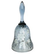 Fenton Gray Bell Hand painted White Floral and Signed - £58.07 GBP