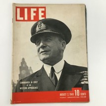 VTG Life Magazine August 2 1943 Commander in Chief of Western Approach Newsstand - £14.95 GBP