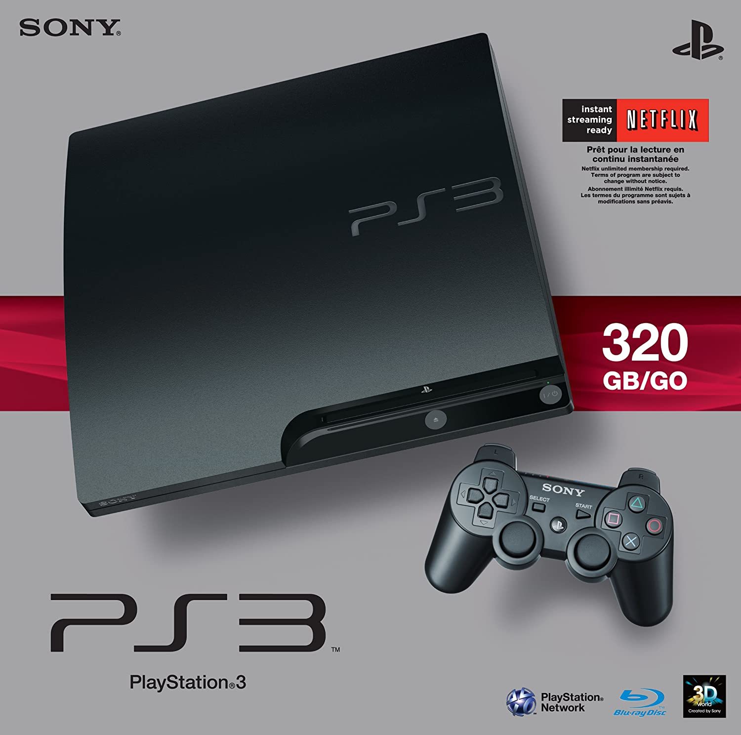 Primary image for Sony PlayStation 3 Slim 320 GB Charcoal Black Console
