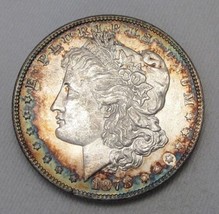 1878 7-TF Silver Morgan Dollar UNC Coin VAM-83 Tw/ Rim Toning AN450 - £154.38 GBP