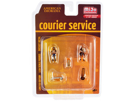Courier Service 5 Piece Diecast Figures Set 2 Worker Figures 3 accessories Limit - £18.80 GBP