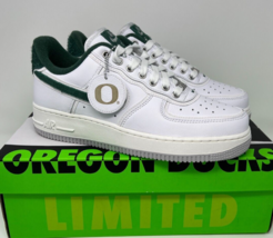 Nike Air Force 1 Low &#39;07 Premium University of Oregon PE Shoes Size 7.5 - £224.23 GBP