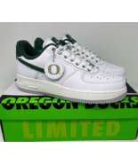 Nike Air Force 1 Low &#39;07 Premium University of Oregon PE Shoes Size 7.5 - £225.23 GBP