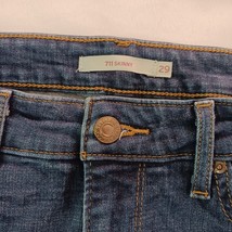 Levi's 711 Women's Blue Cotton Blend Denim Stretch Skinny Jeans Size 29 (29×29) image 4